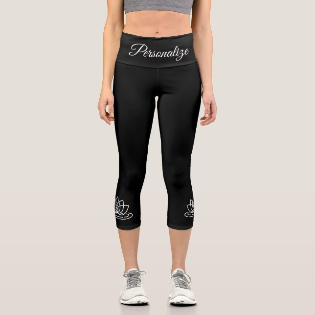 Pantalones de yoga en color Personalizado con el l (Anverso)