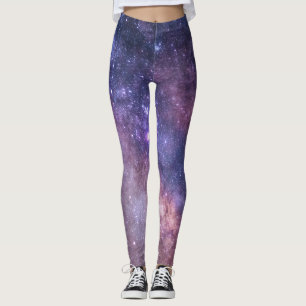 Pantalones de yoga Galaxia Nebulosa Espacio Púrpur