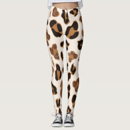 Pantalones de yoga impresos en leopardo