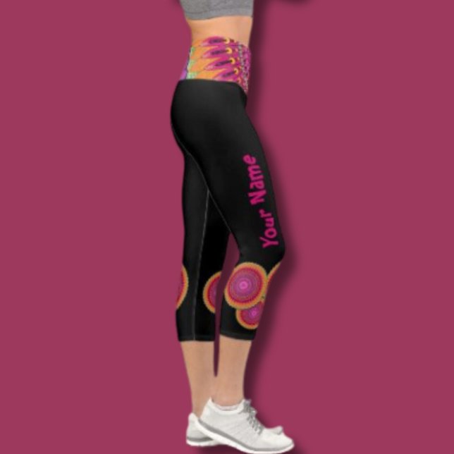 pantalones de yoga personalizado naranja negro man (Subido por el creador)
