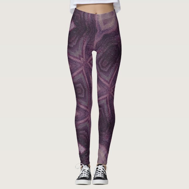 Pantalones de Yoga Purple Leggings (Anverso)