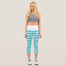 Pantalones de yoga turquesa Leggings