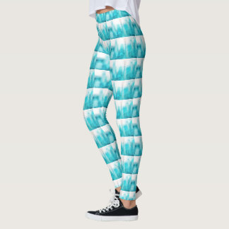 Pantalones de yoga turquesa Leggings