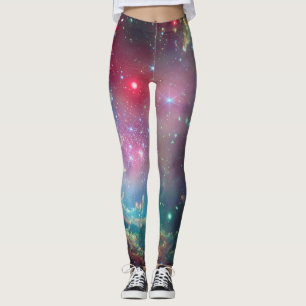 Pantalones de yoga vibrantes de cúmulo estelar del