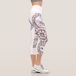 pantalones florales de henna