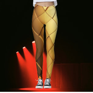 Pantalones futuristicos de oro Hexa-Tech
