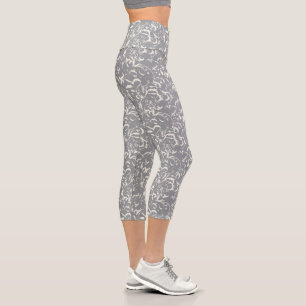 Pantalones grises y blancos abstractos
