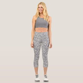 Pantalones grises y blancos abstractos