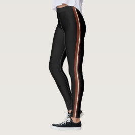 Pantalones Jogger del patrón de la banda otoñal