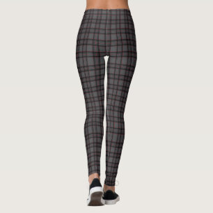 Pantalones Leggings de Cuadros Grises Clásicos par
