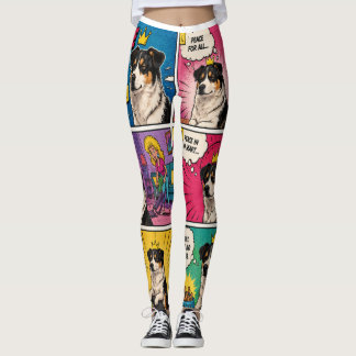 Pantalones Leggings del pequeño rey gran paz perro