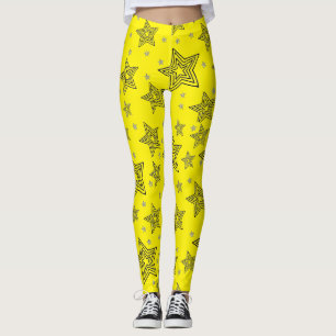 Pantalones Leggings Estrella Amarilla