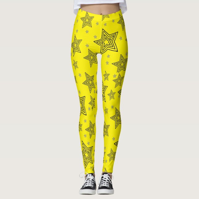 Pantalones Leggings Estrella Amarilla (Anverso)