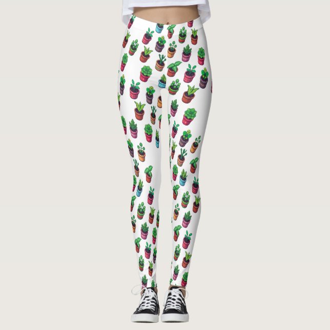 Pantalones Leggings para Amantes de las Plantas (Anverso)