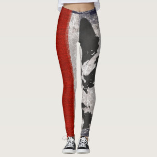 Pantalones para mujer de las polainas del bulldog