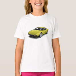 Pantera amarillo en la camiseta blanca