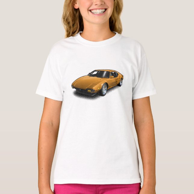 Pantera anaranjado en la camiseta blanca (Anverso)