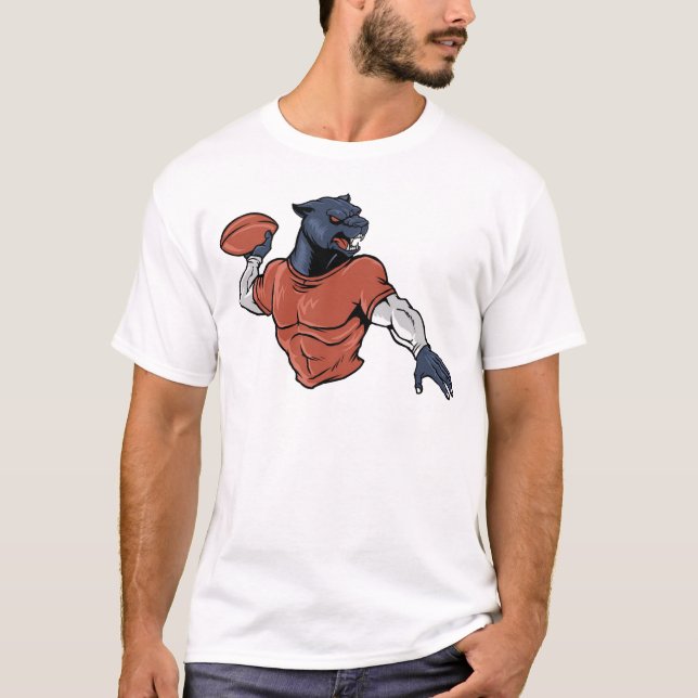 Pantera negra con camiseta de fútbol (Anverso)