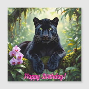 Pantera negra en la jungla