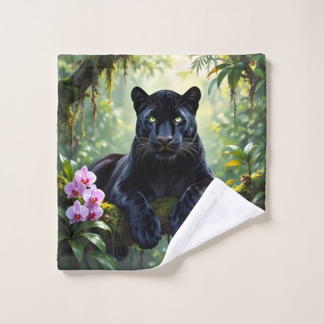 Pantera negra en la selva (Toallita)