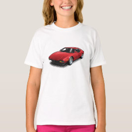 Pantera rojo en la camiseta blanca