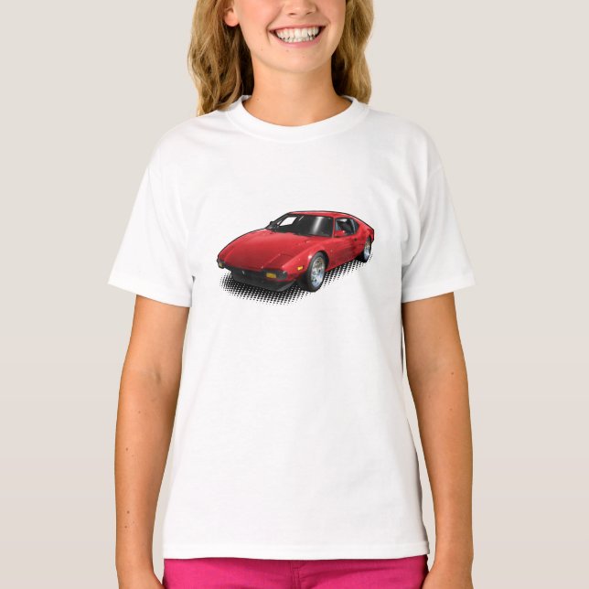 Pantera rojo en la camiseta blanca (Anverso)