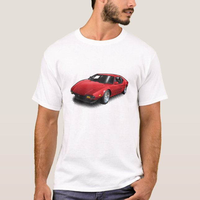 Pantera rojo en la camiseta blanca (Anverso)
