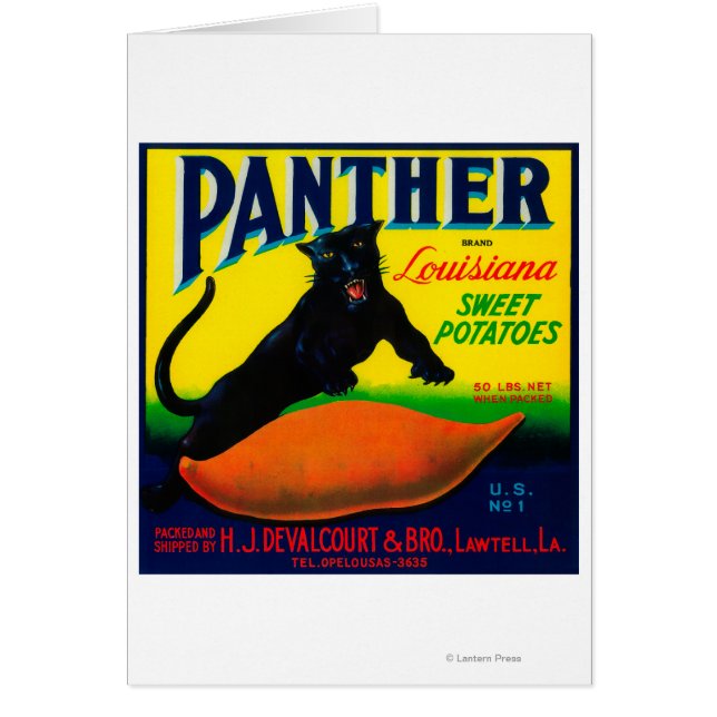 Panther Yam LabelLawtell, LA (Frente)