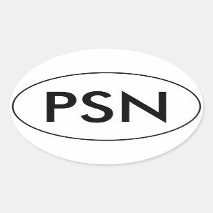 Pantsuit oval del PSN el   del pegatina el   del