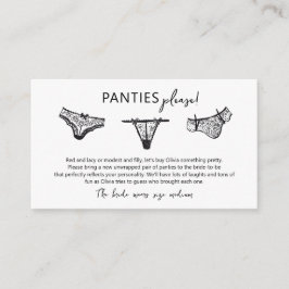Panty Game Panties Por favor Insertar Tarjeta