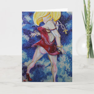 Pantyline, Chica de danza Nota de arte/Tarjetas de