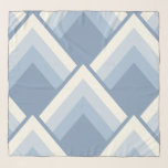 Pañuelo Abstract geometrical, blue and off white 2<br><div class="desc">Simple geometrical pattern in off white and blues</div>