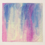 Pañuelo Abstrato color de agua rosa azul blanco<br><div class="desc">Escarcha de chile con un diseño de acuarela abstracta rosa,  azul y blanco. ¡Personalizable. Moderno y de moda,  perfecto para cualquier tipo de vestimenta.</div>