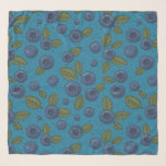 Pañuelo Arándanos azules<br><div class="desc">Arándanos pintados a mano y hojas</div>