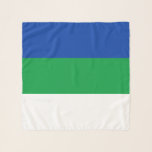 Pañuelo Bandera de la República de Komi<br><div class="desc">Bandera patriótica de la República de Komi.</div>