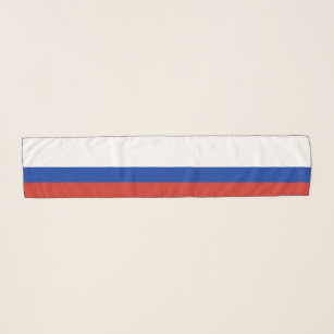 Pañuelo Bandera de Rusia Colores de franja roja azul blanc