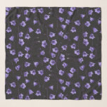Pañuelo Bluebells, Harebells, Bellflowers<br><div class="desc">Flores de flores pintadas a mano en Photoshop,  patrón sin fisuras</div>