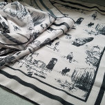 Pañuelo Boston Toile Black and Cream Long Scarf<br><div class="desc">Elegante pero con sentido del humor,  esta bufanda de tela con temática de Boston es el accesorio perfecto. Este tamaño de 16" de ancho por 72" funciona muy bien como un resorte liviano o una bufanda de caída,  pero también se puede usar como envoltura de hombro.</div>