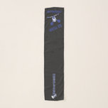 Pañuelo Burla azul oscuro de la silueta linda animadora<br><div class="desc">🥇 UN DISEÑO ORIGINAL DE DERECHOS DE AUTOR DE Donna Siegrist SÓLO DISPONIBLE EN ZAZZLE! Alegre Scarves listo para que lo personalizes. Hace un gran regalo para una animadora. Disponible en varios colores. ✔ NOTA: ¡SÓLO CAMBIA LAS ÁREAS DE PLANTILLA NECESARIAS! 😀 Si es necesario, puede eliminar el texto y...</div>