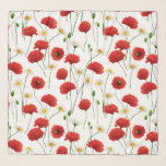 Pañuelo Cachorros y daisias<br><div class="desc">"Poppies and daisies" es un patrón vectorial sin fisuras hecho en Illustrator.</div>