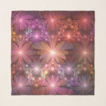 Pañuelo Cama De Flores Coloridas Brillantes Resumen Arte F<br><div class="desc">Una cama de flores brillantes de fantasía,  una obra de arte floral única y luminosa. Diseñar para tu bufanda y más.</div>