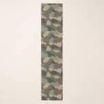 Pañuelo Camuflar Woodland Camo Ejército Khaki Tan Negro<br><div class="desc">Si te encanta la estampilla de camo te encantará esta bufanda de chiffon de los bosques. ¡Acentúa tu ropa con estilo!  El diseño de camuflaje incluye los colores del khaki verde,  bronceado,  marrón y negro. Diseñado por la artista ©Susan Coffey.</div>