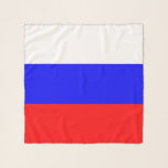 Pañuelo Carne cuadrada con bandera de Rusia<br><div class="desc">Sombrerero cuadrado patriótico y elegante con bandera de Rusia. Este producto es su personalizable.</div>