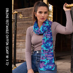 Pañuelo Chiffon de camuflaje azul oscuro y morado<br><div class="desc">Chiffon Scarf de camuflaje azul oscuro y morado. Diversión por cada amante de los camos. Ver todas mis tiendas aquí https://bit.ly/SandyspiderStores Contáctame en admin@giftsyoutreasure.com</div>