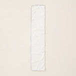 Pañuelo Chiffon Scarf<br><div class="desc">Esta bufanda de chiffon se muestra en un bonito color sólido de blanco con un borde de rosca negro. Personalizar este elemento y elige el color del subproceso que desee o comprar tal como está.</div>