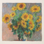 Pañuelo Claude Monet - Bouquet de girasoles<br><div class="desc">Bouquet de girasoles / Bouquet de torres - Claude Monet,  Oil on Canvas,  1881</div>
