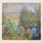 Pañuelo Claude Monet - Esquina del jardín de Montgeron<br><div class="desc">Esquina del Jardín de Montgeron / Moneda de Jardin a Montgeron - Claude Monet,  Petróleo sobre lienzo,  1876</div>