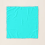 Pañuelo Color azul azul azul azul turquesa sólido<br><div class="desc">Escarabajos de chiffon escarlata extravagancia de moda accesorio impreso con ilustración de diseño de arte de color sólido azul azul cián azul turquesa por TheFabricSeal en Zazzle.com #Zazzle Made https://www.zazzle.com/store/thefabricseal Este hermoso color cian fue tomado de nuestra colección de diseño y productos titulada Patrón de repetición geométrica de colores arcoiris....</div>
