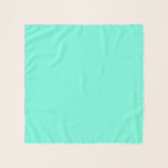 Pañuelo Color de color azul turquesa azul Aquamarina<br><div class="desc">Scarf chiffon bufandas de moda divertida casual accesorio impreso con color turquesa azul Aquamarine Blue Turquoise Solid por The FabricSeal en Zazzle.com #Zazzle Made https://www.zazzle.com/store/thefabricseal Esta tienda también cuenta con una colección titulada Spacecraft Reentry Colors Plasma Field Resumen Arte que resalta este hermoso color turquesa usado en el fondo. Perfecto...</div>