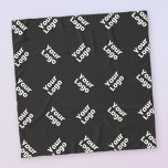 Pañuelo Cualquier logotipo o imagen subida | Patrón disper<br><div class="desc">Reemplace con el logotipo de su empresa o con cualquier otra imagen y edite como desee.</div>